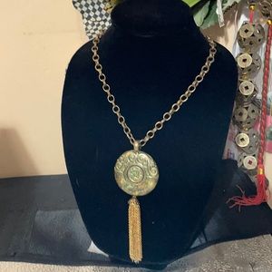 Chico’s 17” necklace tassel pendant